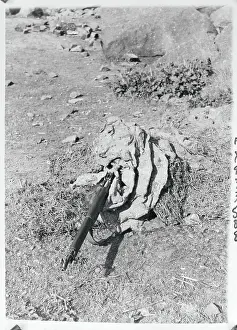 Display of Camouflaged Rubber Material