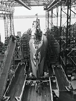 Groton Prints: Display of Newly Designed Navy Submarine Before Launch