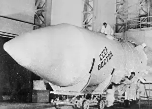 Display of Rocket for Russia's First Space Flight