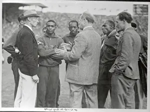 Disqualified American 400 Meter Relay Team