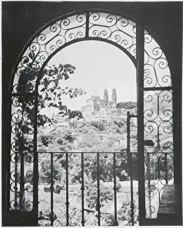Distant Church Site from Elaborate Window