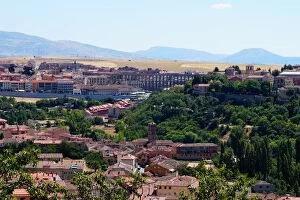 Images Dated 28th July 2015: Distant view on old city of Segovia, Spain