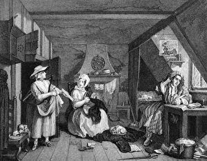 William Hogarth Gallery: The Distressed Poet, by William Hogarth