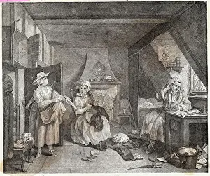 The Distressed Poet by William Hogarth