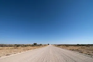 Images Dated 23rd June 2016: District road in south central Namibia. Stampriet District, Namibia