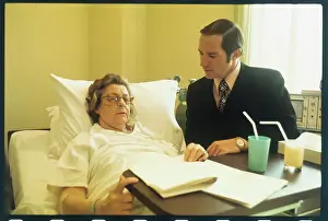 Dita Beard with David Flemming at Her Bedside