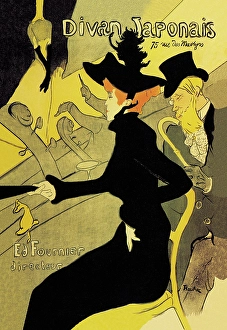 Toulouse-Lautrec Print: Divan Japonais (1900). Art Prints, Posters