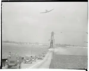 Newport News Prints: Dive Bombers Attacking Convey in Demonstration