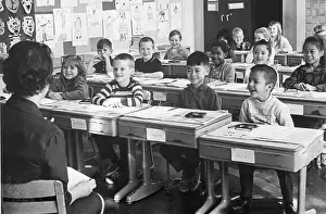 Ethnic Diversity Prints: Diverse First Grade Classroom