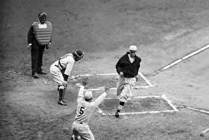Call Prints: Dizzy Dean Crossing Home Plate