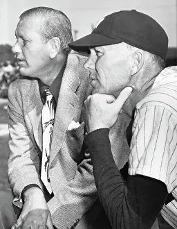 Dizzy Dean and Bill Dickey Watching Practice