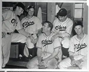 Dizzy Dean with Oilers Teammates