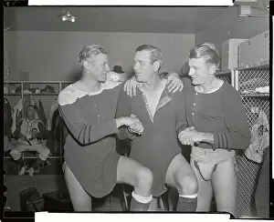 Dizzy Dean and Pupils in Locker Room