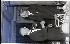 Manager Prints: Dizzy Dean Talking To Connie Mack