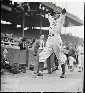 Pitching Prints: Dizzy Dean Warming Up For Game