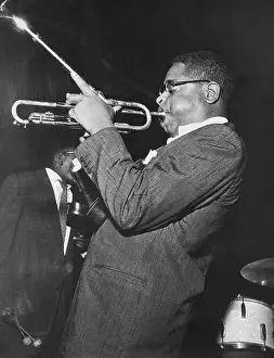 Jazz Prints: Dizzy Gillespie Playing Trumpet