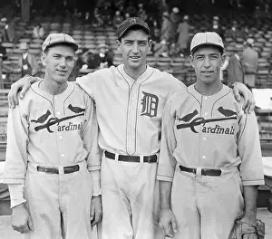 Dizzy and Paul Dean with Schoolboy Rowe