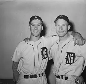Dizzy Trout and Hal Newhouser Embracing
