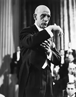 Orchestra Prints: Dmitri Mitropoulos Conducting Waist-Up