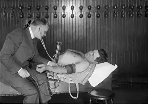 Doctor Examining Babe Ruth