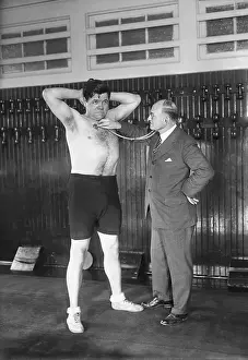 Curiosity Prints: Doctor Examining Babe Ruth