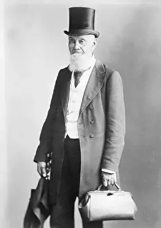 Doctor Prints: Doctor Holding Bag and Umbrella