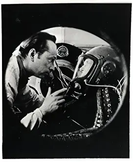 Cosmonaut Prints: Doctor Instructs Cosmonaut in Mask