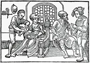 Bloodletting Prints: Doctor Performing Bloodletting