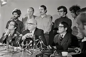 Psychologist Prints: Doctor Spock and Chicago Seven at Press Conference