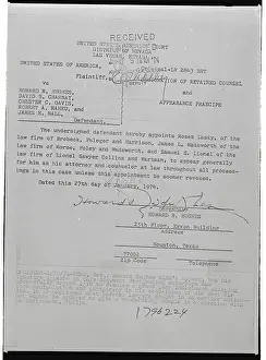 Reno Prints: Document Designating Attorneys to Dismiss Indictment