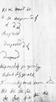 Document from Sirhan Sirhan Trial