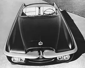 Prints of The Dodge Firearrow I roadster concept car designed by Virgil Exner and built by Ghia on a Dodge convertible chassis, Detroit, Michigan, 1953. (Photo by Underwood Archives/Getty Images) Timeless Moments: A Visual Journey Through History’s Defining Images: Dodge Firearrow I Roadster