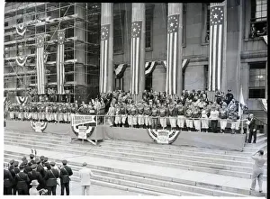 Dodgers Standing Outside Borough Hall