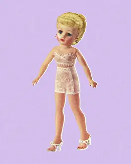 Doll Wearing Undergarments