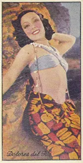 Dolores del Rio, Famous Film Stars series, collectible tobacco card, 1935
