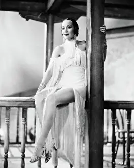 Fringe Prints: Dolores Del Rio in Fringed Dance Costume