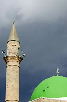 Dome and minaret, Sinan Basha mosque old city