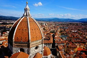 Images Dated 27th September 2015: Dome and Old City, Florence Cathedral, Italy