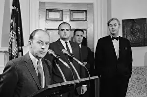Haldeman Prints: Domestic Staff Members Attending Press Conference