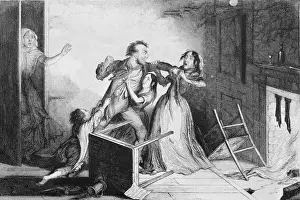 Century Prints: Domestic Violence - Plate VI of George Cruikshanks The Bottle