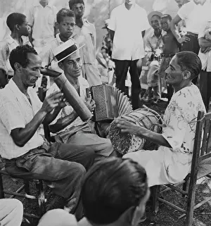 Huty30248 Prints: Dominican Musicians