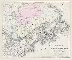 Images Dated 8th May 2018: Dominion of Canada map 1877