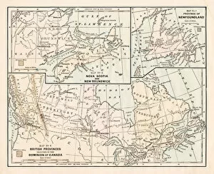 Images Dated 21st February 2017: Dominion of Canada map 1881