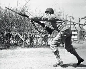 Don Budge Learning to Thrust Bayonet