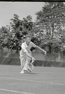 Chestnut Hill Prints: Don Budge Returning a Low Ball