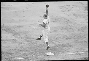 Don Fairly Catching Ball