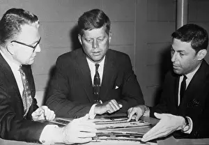 Don Hewitt, John F. Kennedy and J. Leonard Reinsch
