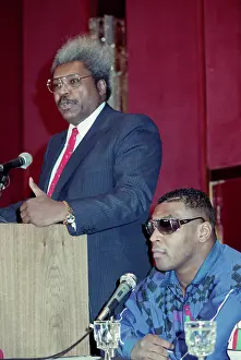 1990s Prints: Don King Addresses Press, Mike Tyson Seated