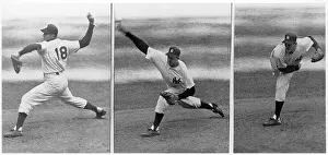 Sequence Prints: Don Larsen Pitching in World Series