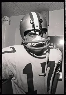 Don Meredith Wearing Protective Helmet